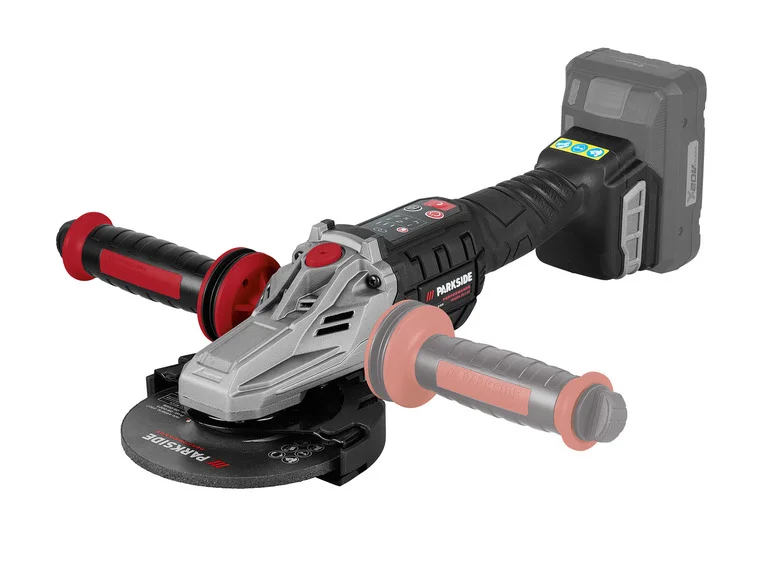 Esmerilhadeira angular sem fio PARKSIDE PERFORMANCE® com cabeça plana PPWSFA 20-Li A2, 20 V