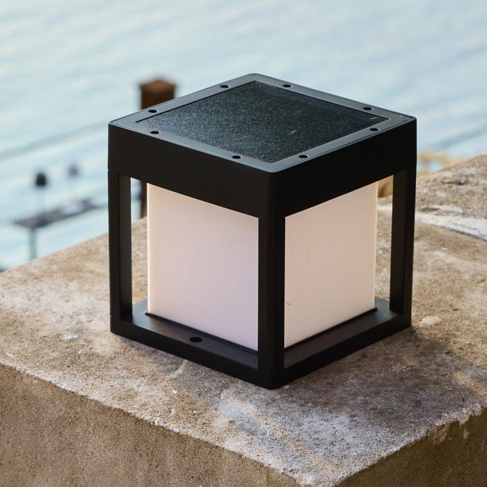 Poste terminal solar sensor PILORO Al. 15 cm