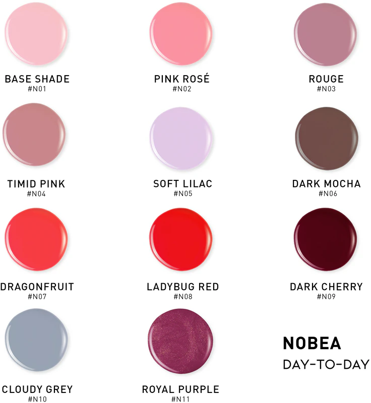 Esmalte para unhas NOBEA com efeito gel para uso diário
