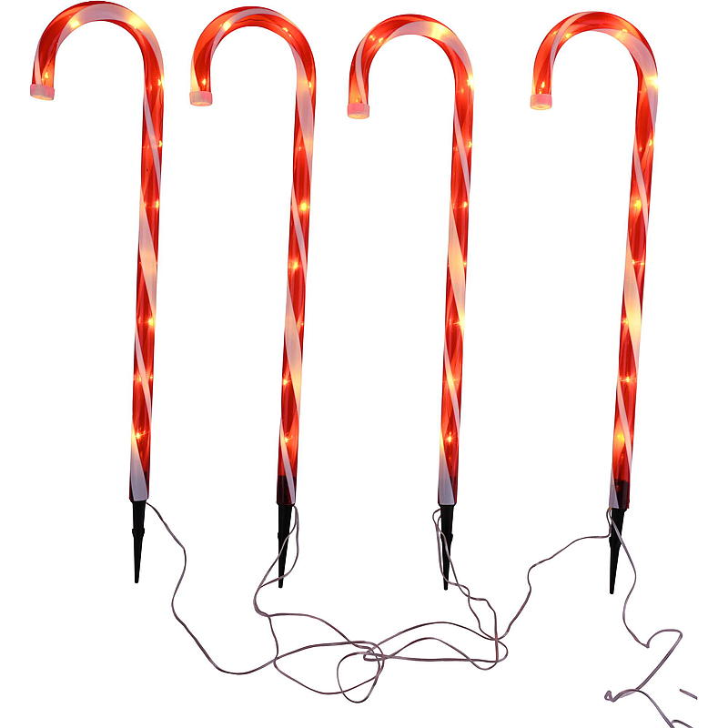 Decorazione luminosa per la casa, 4 pezzi, Polkagris