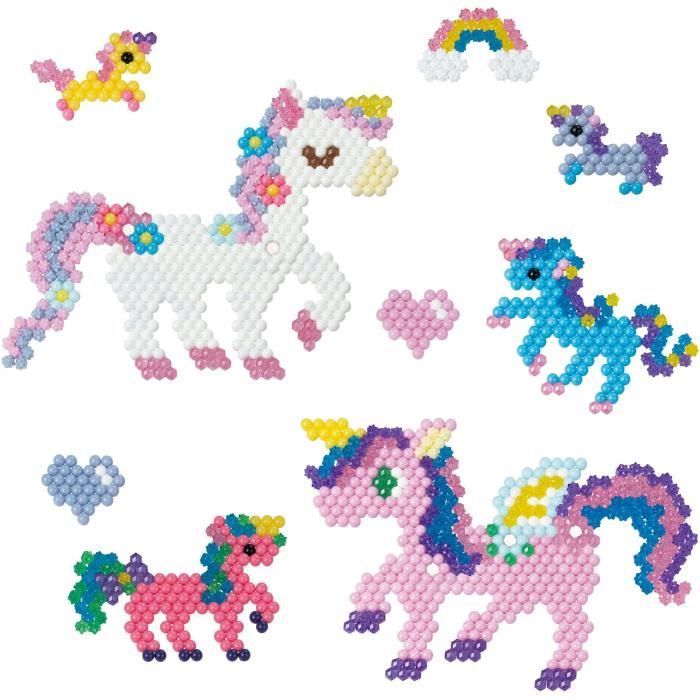 Aquabeads - Unicorni fatati - Hobby creativo - 1500 perline - Rosa