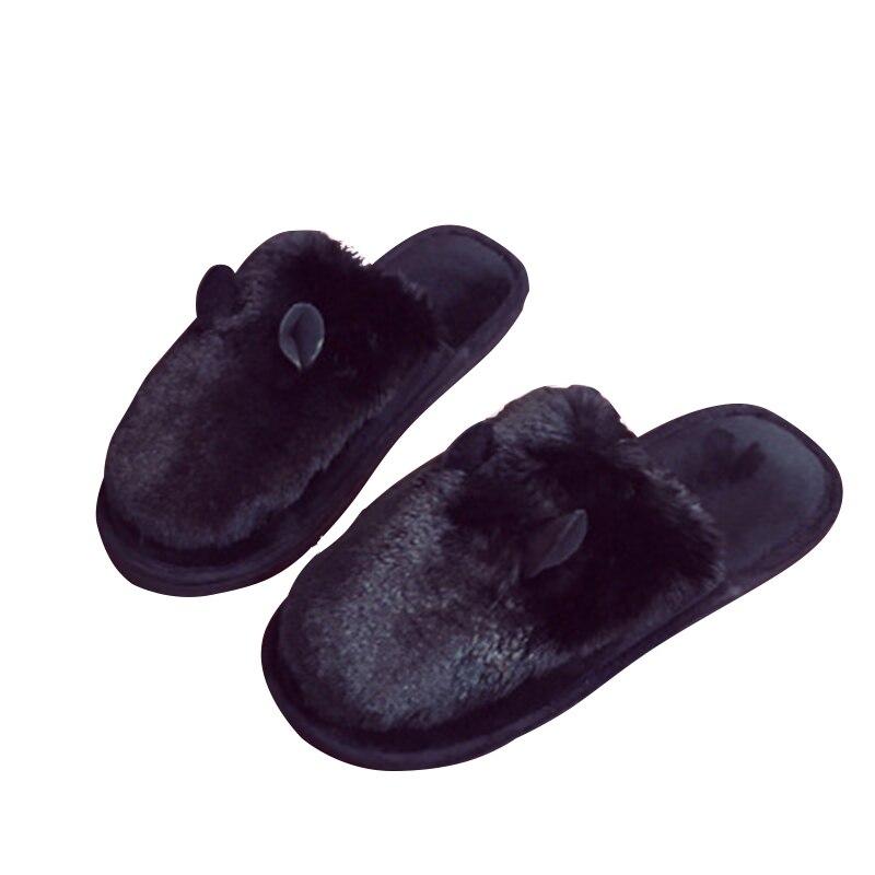 Chanclas Pantufas con estampado animal, pantuflas de lana cálidas para mujer, zapatos planos casuales para el hogar, talla 56.
