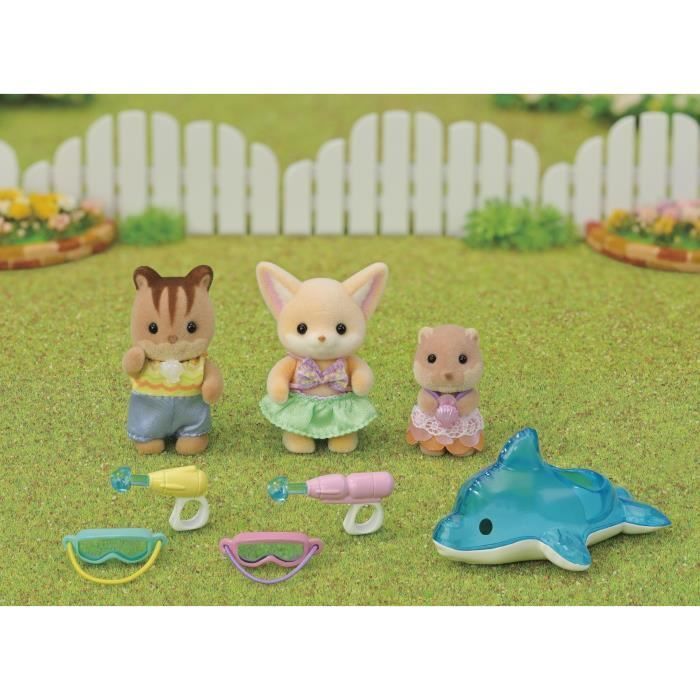 SYLVANIAN FAMILIES 5749 - Het babytrio bij het zwembad