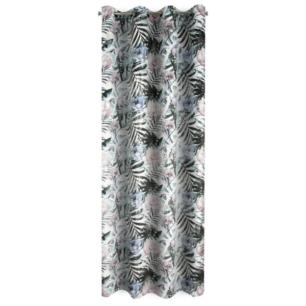 Zasłona MALIBU 140x250 cm biało wielokolorowa