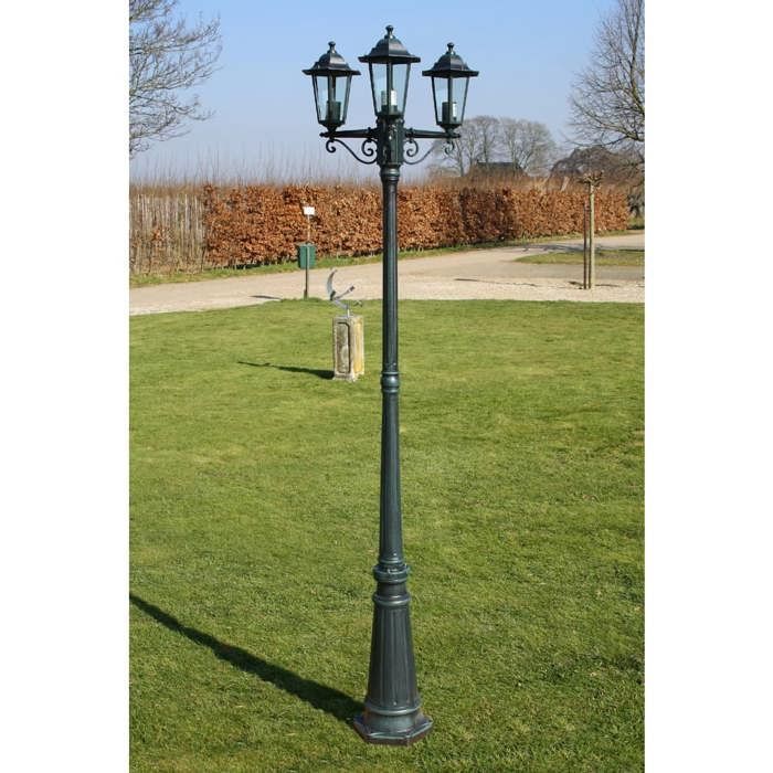 vidaXL Lampe d'Extérieur Triple Lampadaire Lampe de Jardin Éclairage de Jardin 40246