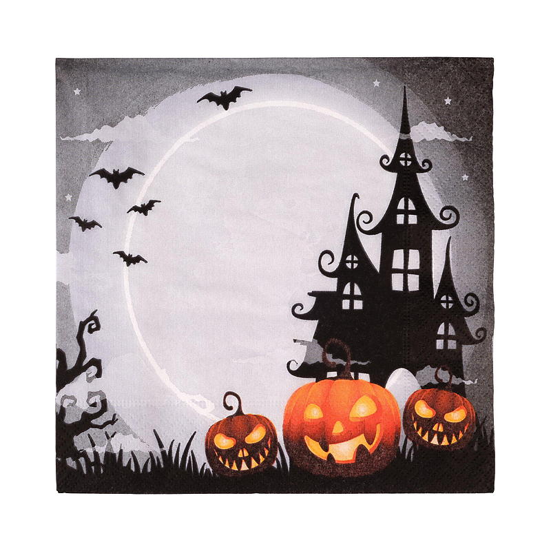 Serviettes Vie Eco, paquet de 20, 33 x 33 cm, Halloween