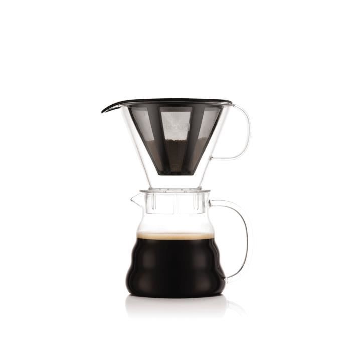 MELIOR Cafetière, filtre permanent maille inox, 5 tasses, 0.6 l