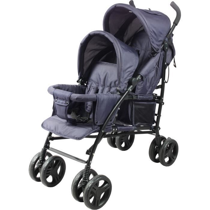 Passeggino doppio BAMBISOL - 6-36 mesi per il sedile anteriore (max 15 kg) e 0-36 mesi (max 15 kg) per il sedile posteriore
