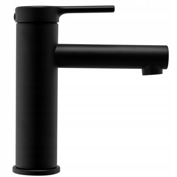Bateria Umywalkowa Pixel Czarna Black Niska - Rea