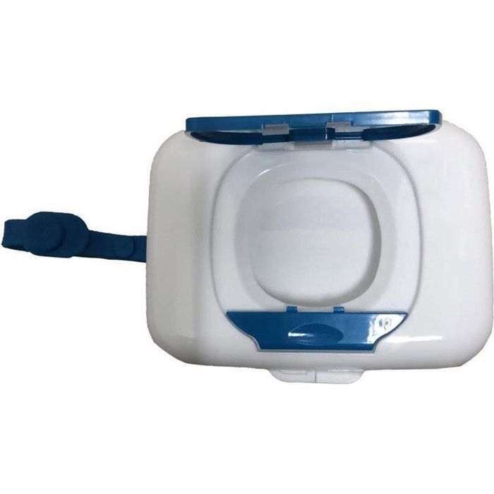 Boîte à lingettes humides nomade-Porte-lingettes humides-Motif panda-Bleu