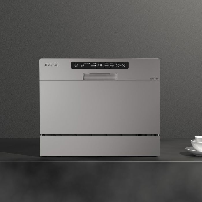 GEDTECH - Lava-louças de bancada GLV6T47SL - 6 serviços - 47 dB - Início programado