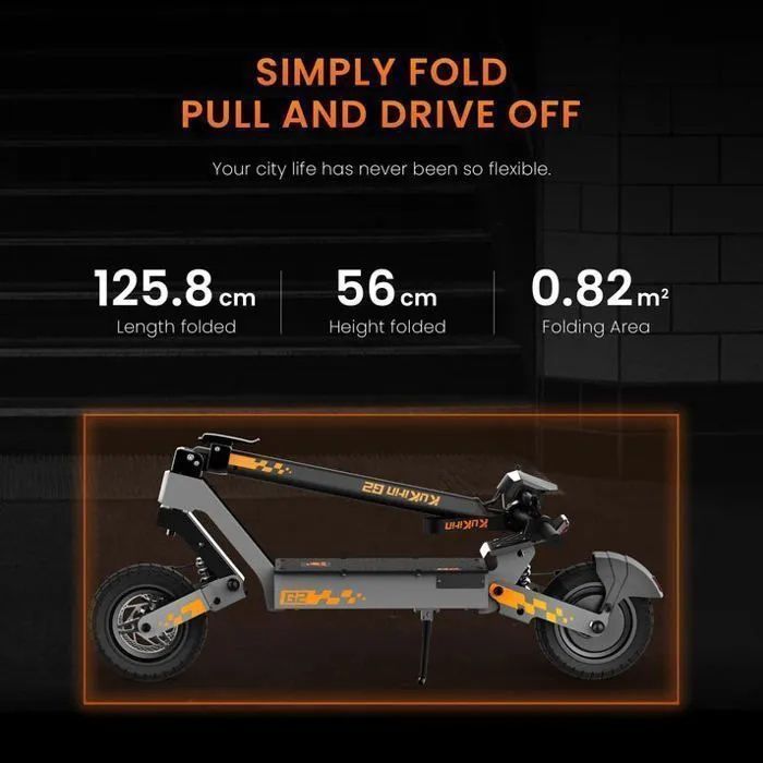 Quad Électrique 800W - Vitesse 45km/h - Autonomie 55km - Charge 120kg - Pliable - Double Suspension - Idéal Ville & Périurbain
