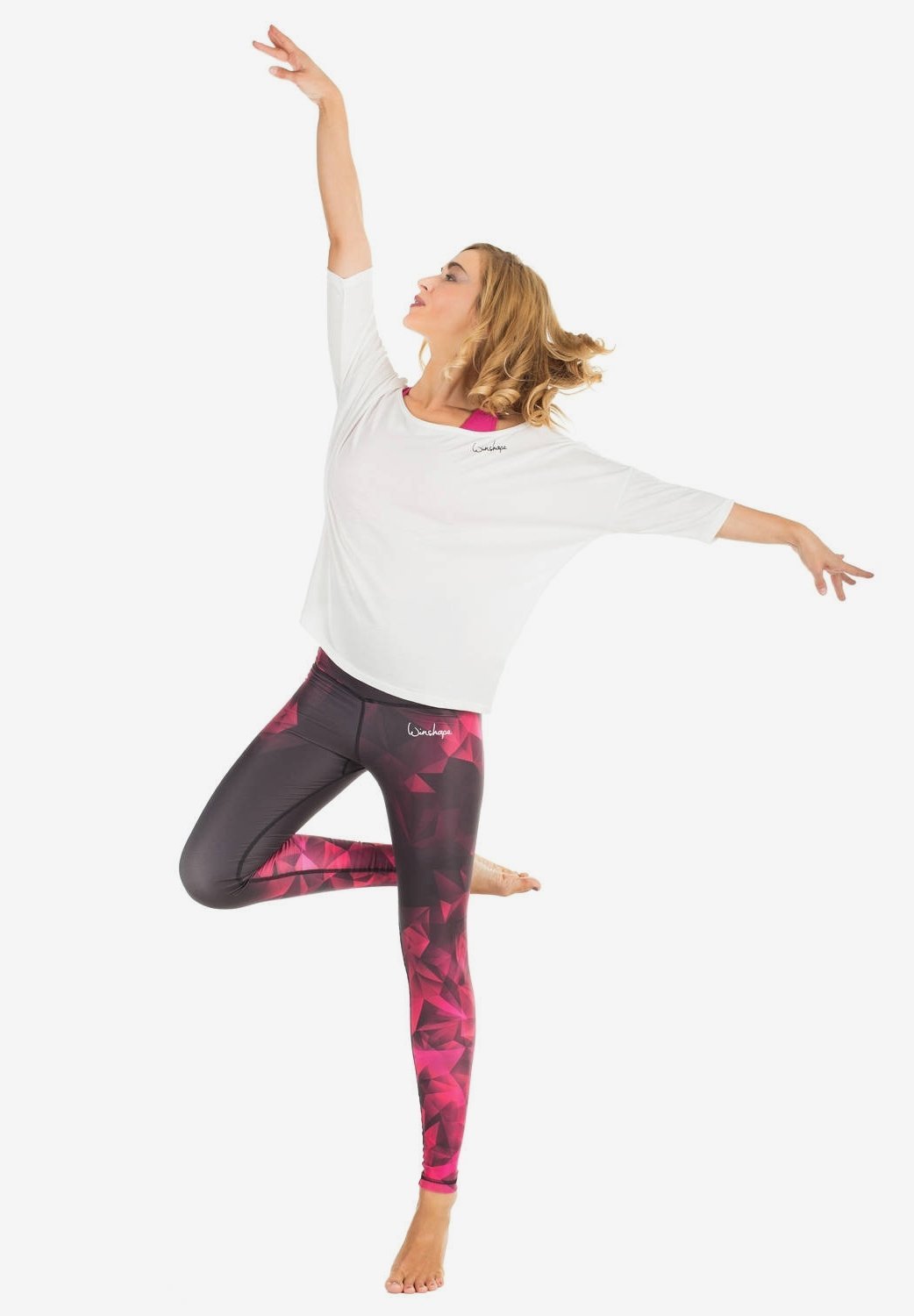 Leggings taille haute Winshape HWL102 BRILLIANT - rubis