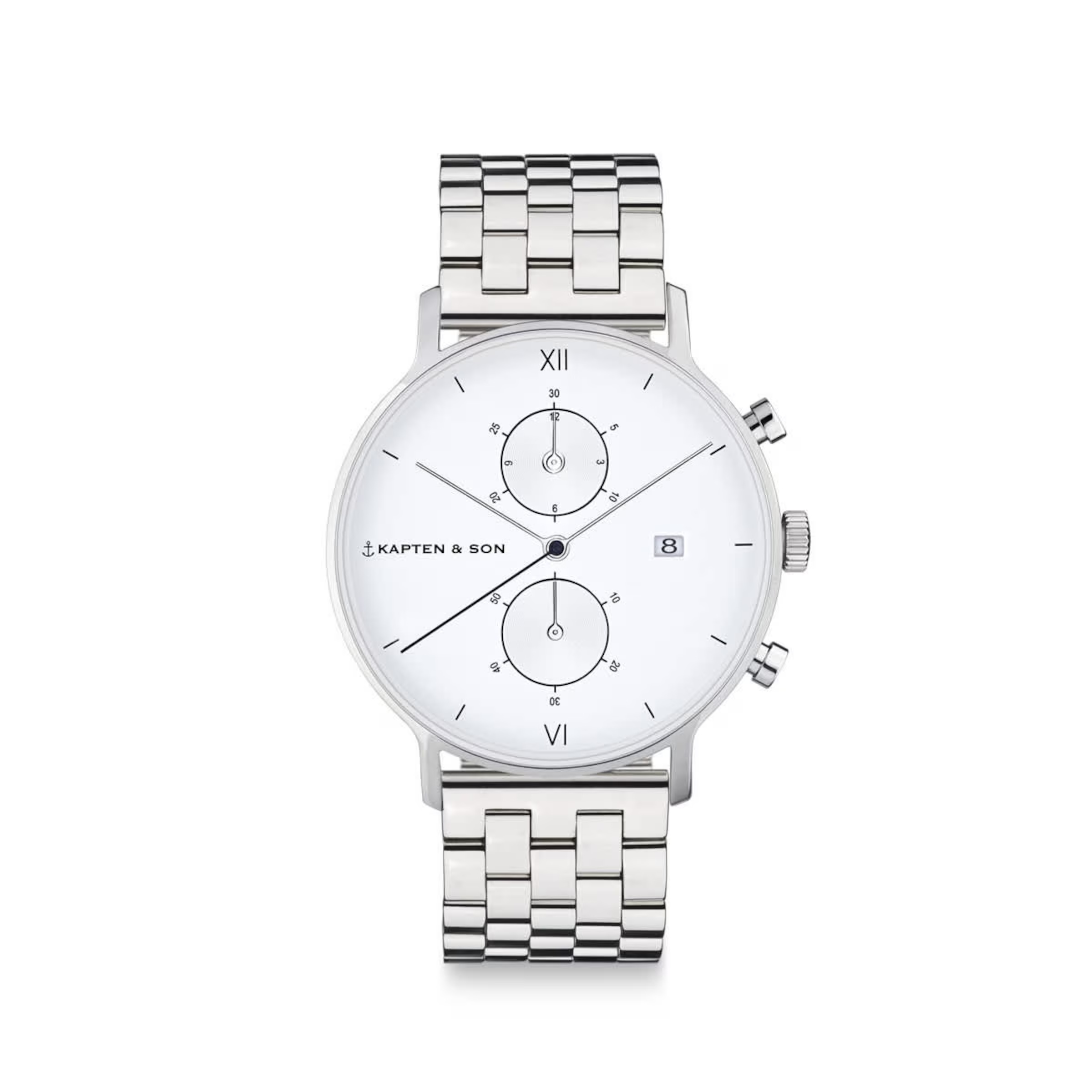 Chrono Small Acier Argenté