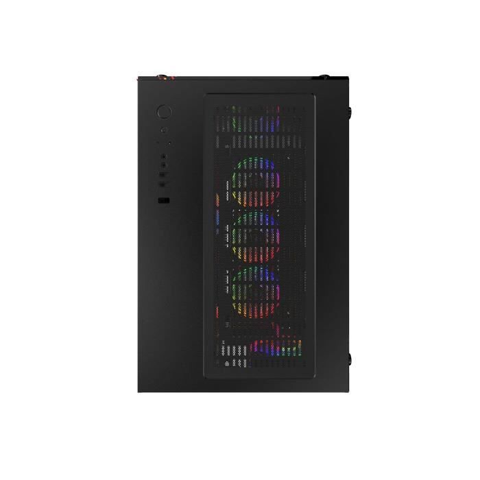 MRED - ATX Gaming PC-chassi - Svart RGB Crystal Sea