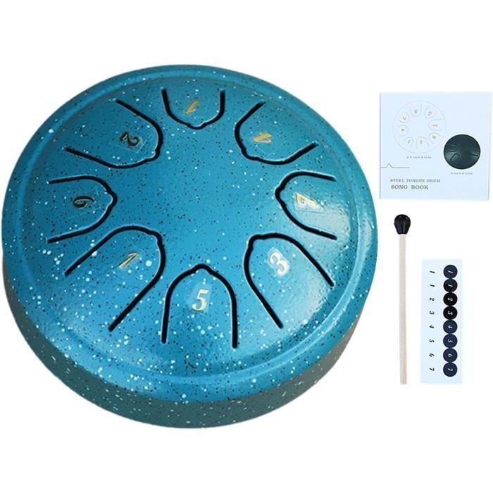 Tambor de lluvia para jardín | Tambor de lluvia | Campana de lluvia de tambor de lengüetas de acero de 8 tonos | Instrumentos de percusión