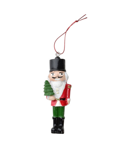 Zawieszka bombka 3,5x2x10,5cm SANTA LILA