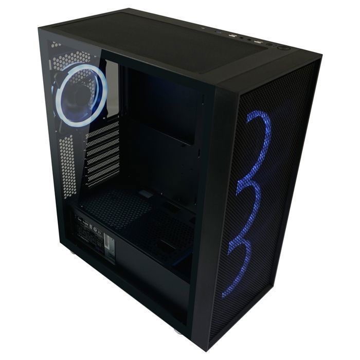 PC Case - LC-Power - Gaming 802B - Black - ATX - 120mm ARGB Fans
