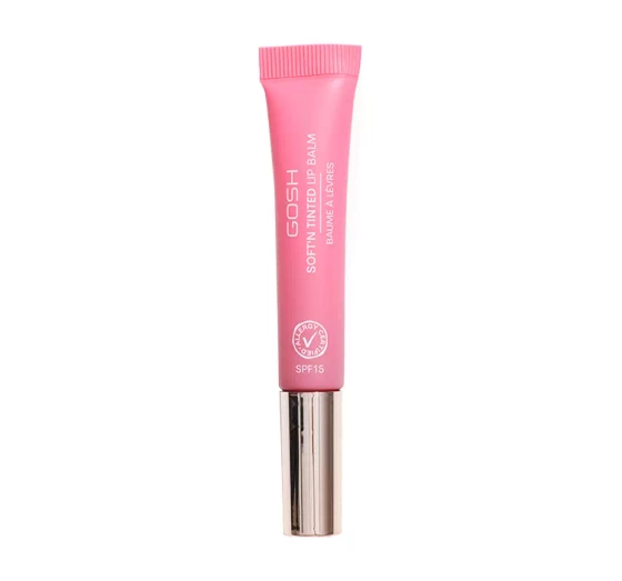 Gosh Soft'n Tinted wegański balsam do ust SPF15 005 Pink Rose 8 ml