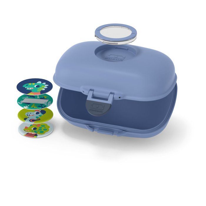 Lunch Box - MONBENTO - Airtight Snack Box - MB Gram Infinity Blue