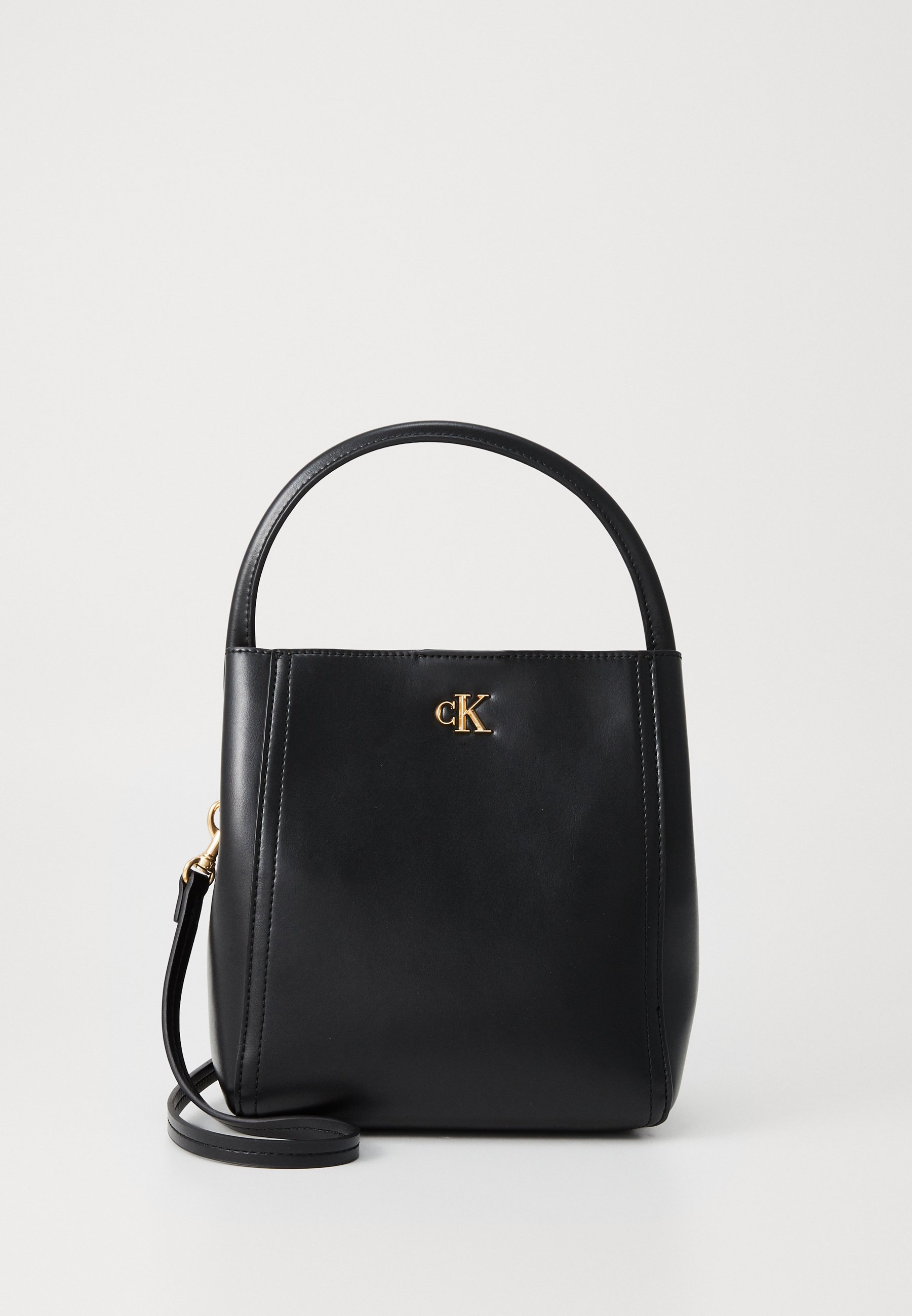 Calvin Klein HARDWARE MONOGRAM - Handtas - zwart