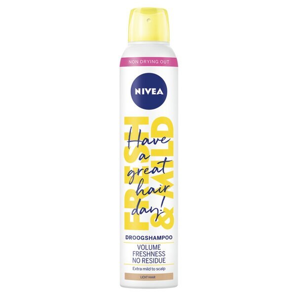 NIVEA Fresh Revive 3 viename sausas šampūnas šviesiems plaukams<br>200ml