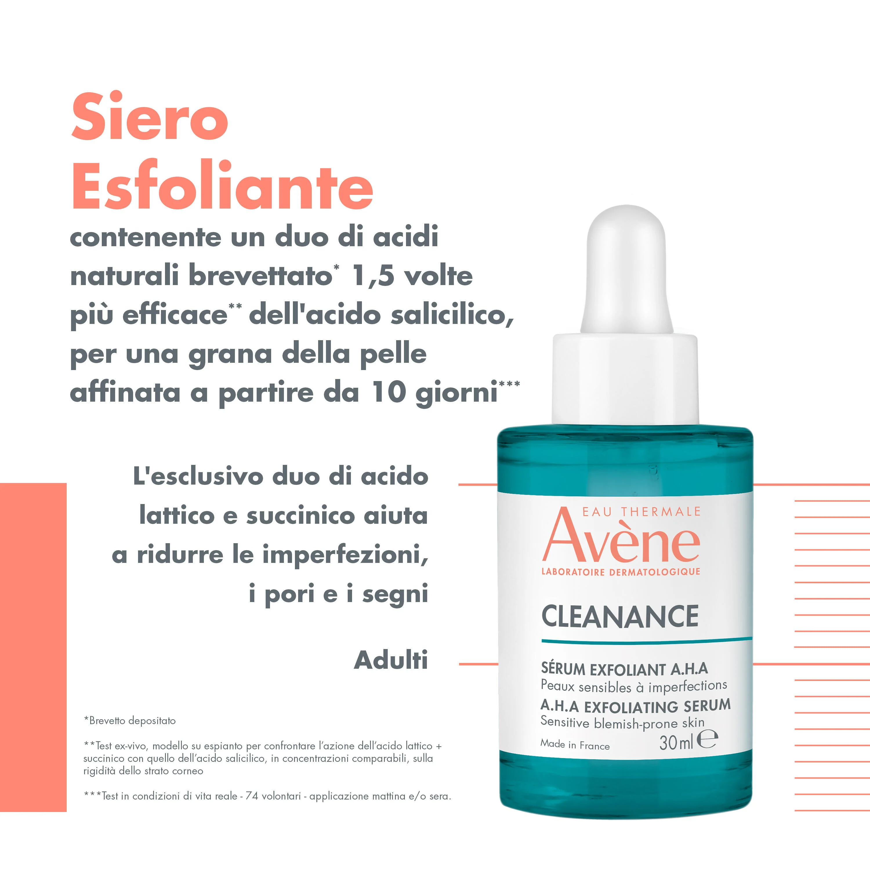 Cleanance Siero esfoliante A.H.A - Siero viso antimperfezioni, Esfoliante viso