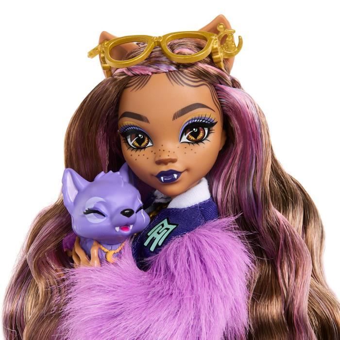 Monster High Clawdeen Wolfpop met Crescent-hond en accessoires HRP65