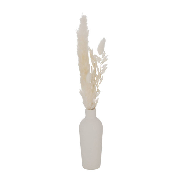 Wazon dekoracyjny Bianca, suszone kwiaty, wys. 16 cm