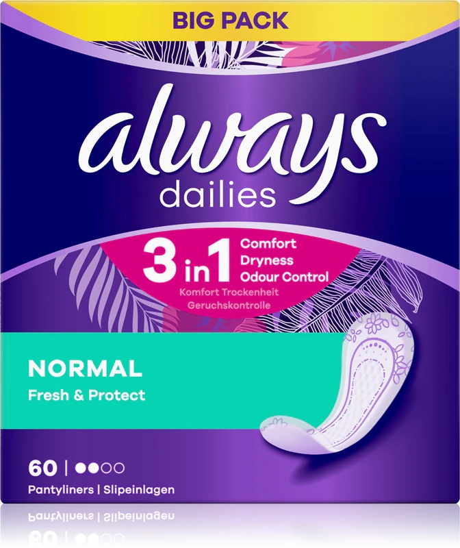 Vložki Always Dailies Normal Fresh & Protect