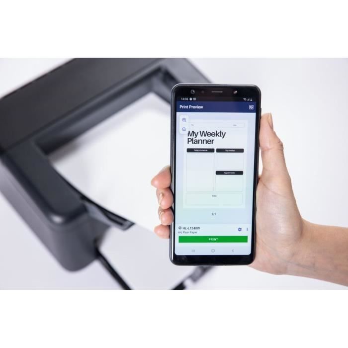 Impresora monocromática - BROTHER - HL-L1240W - Wi-Fi y Wi-Fi Direct - A4
