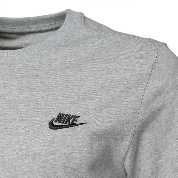 Camiseta Sportswear Club - NIKE - Gris - Manga corta - Hombre - Regular
