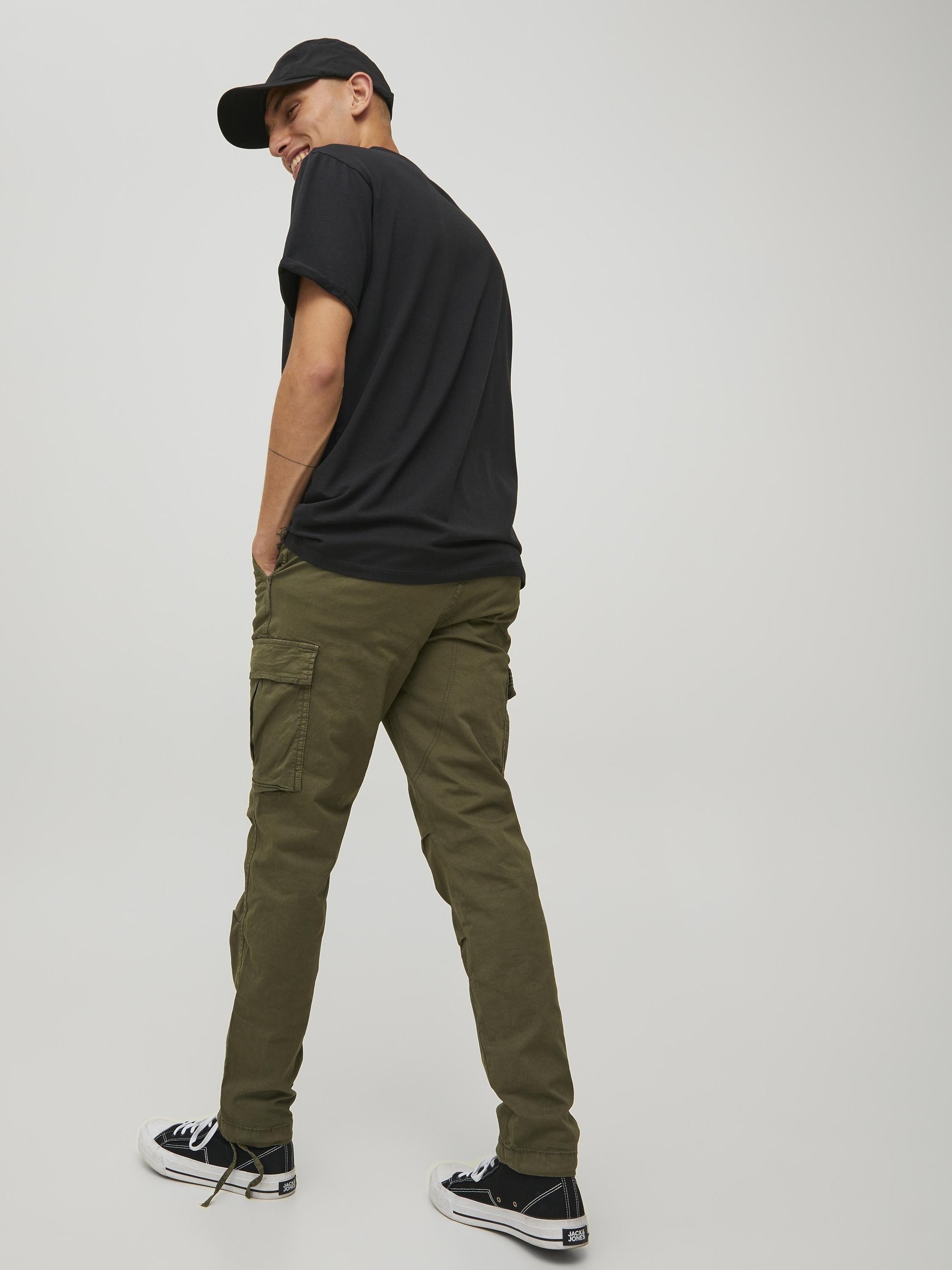 Jack & Jones JPSTACE JJTUCKER AMA - Cargobroek - olijfgroen