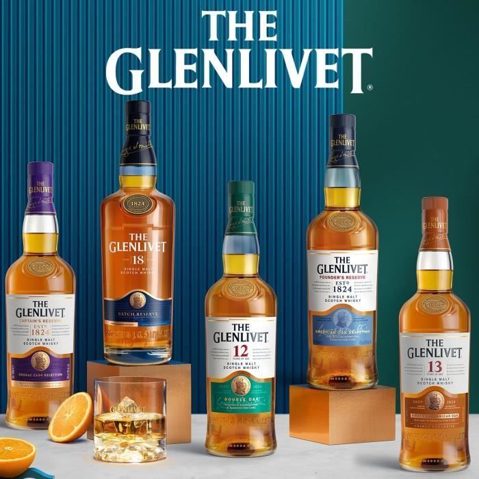The Glenlivet - Founder's Reserve - Whisky escocés Single Malt - 40,0% Vol. - 70 cl