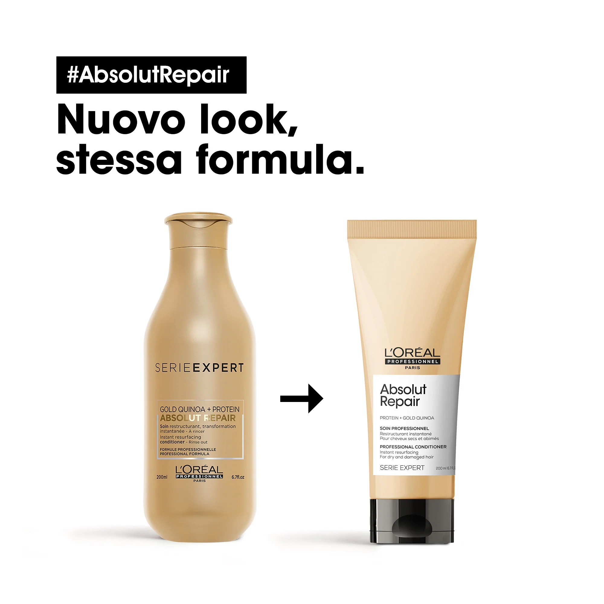 SERIE EXPERT New Absolut Repair Conditioner - Balsamo Riparatore Capelli