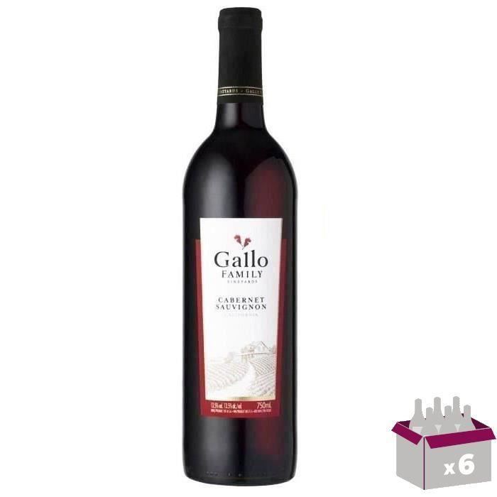 Gallo Cabernet Sauvignon - California red wine 2024 x6