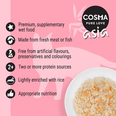 Cosma Asia i gelé sparepakke 24 x 85 g