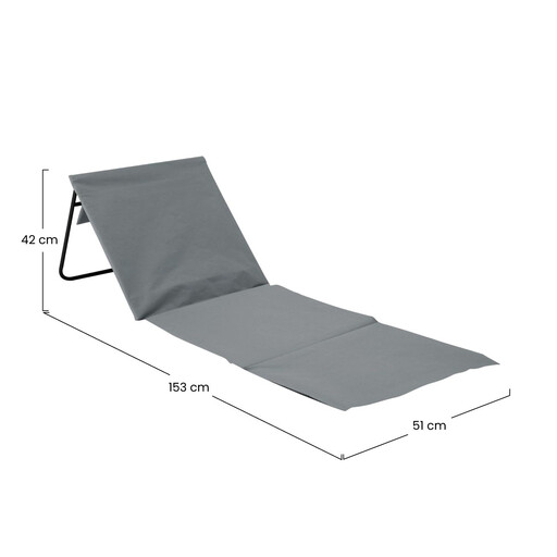 Foldable Padded Beach Mat with Backrest