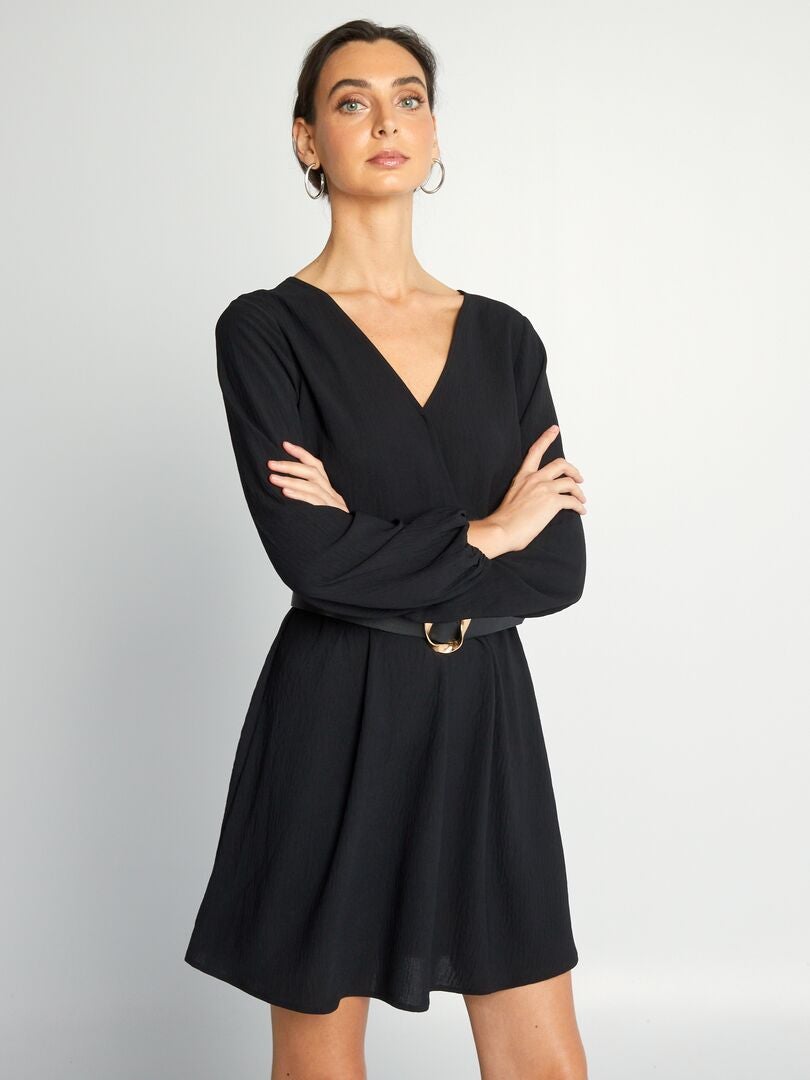 Vestido envelope - preto
