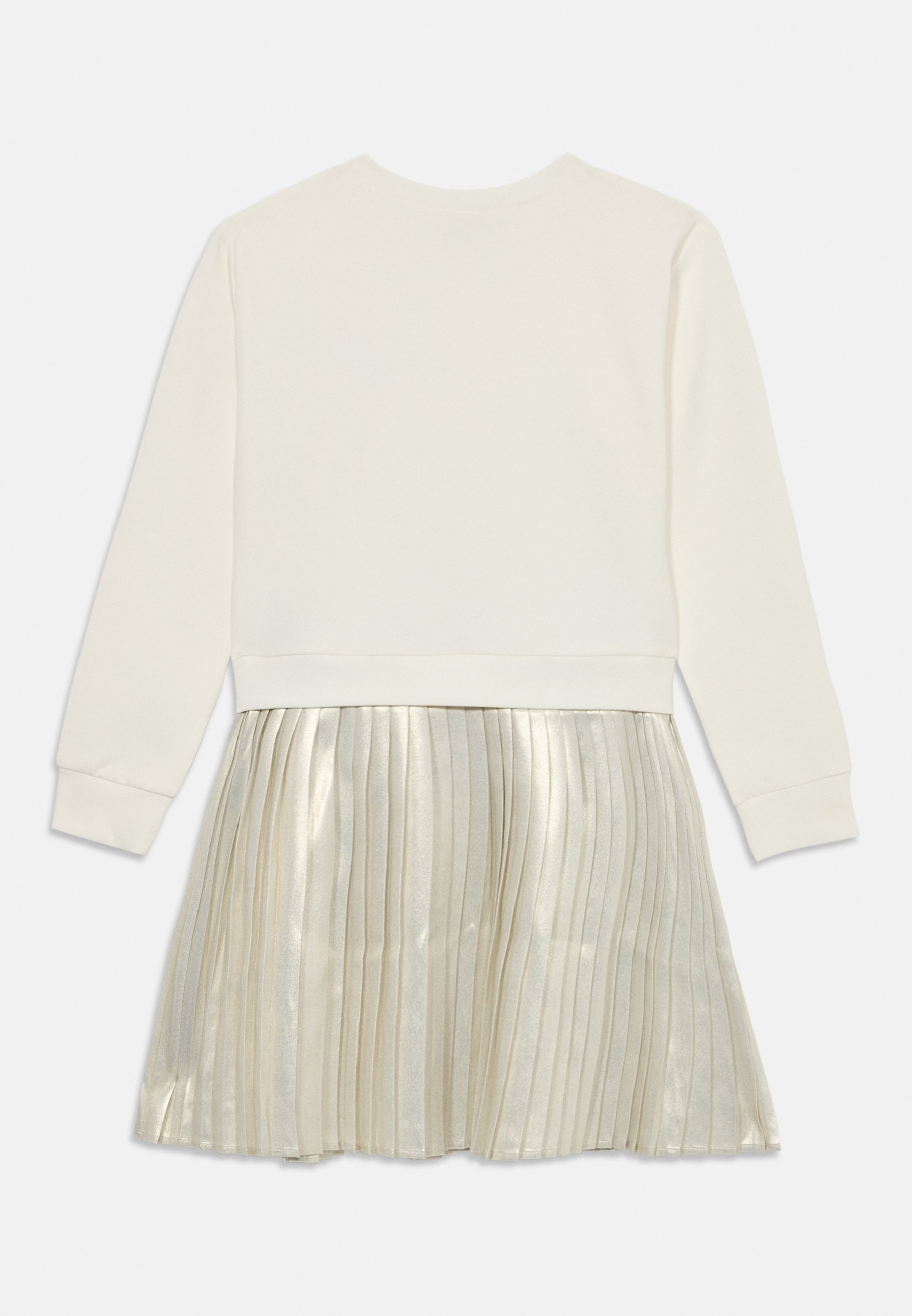 Michael Kors Kids Jurk met lange mouwen - Dagjurk - gebroken wit/goudkleurig