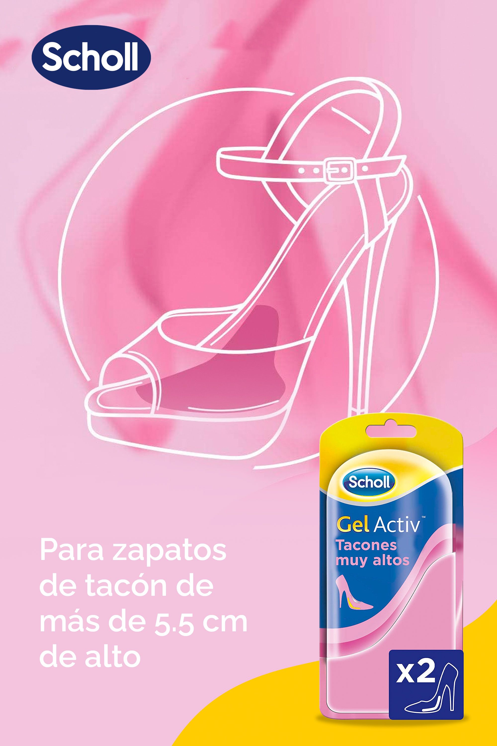 Gel Activ ulošci za vrlo visoke potpetice Apotekarski proizvodi za njegu stopala