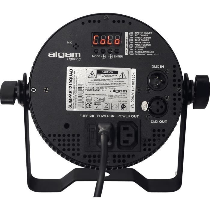 Algam Lighting SLIMPAR-1210-QUAD - 12 x 10W RGBW LED Floodlight