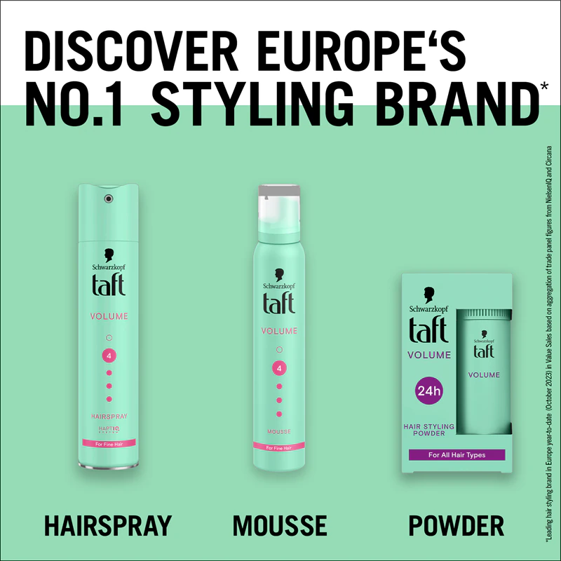 Pó capilar Schwarzkopf Taft Volume para aumentar o volume