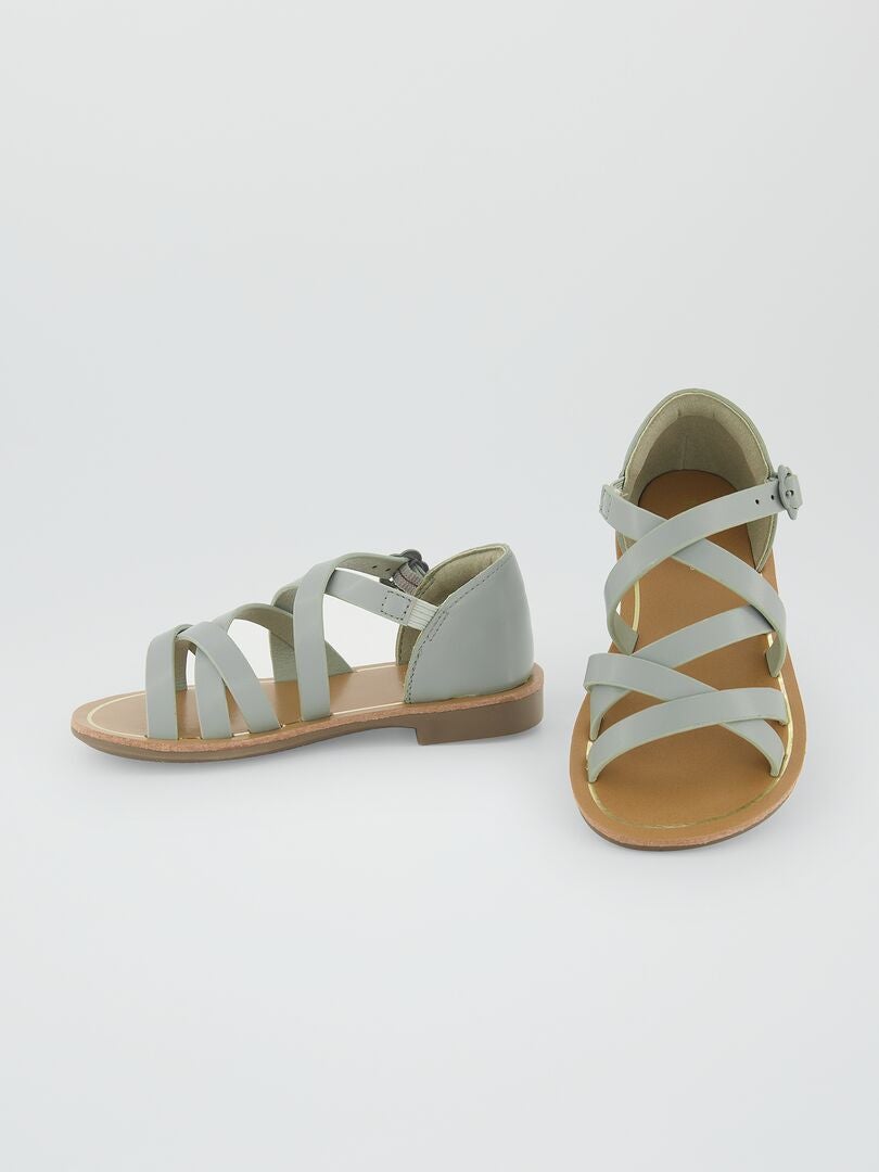 Sandalen met bandjes - GROEN