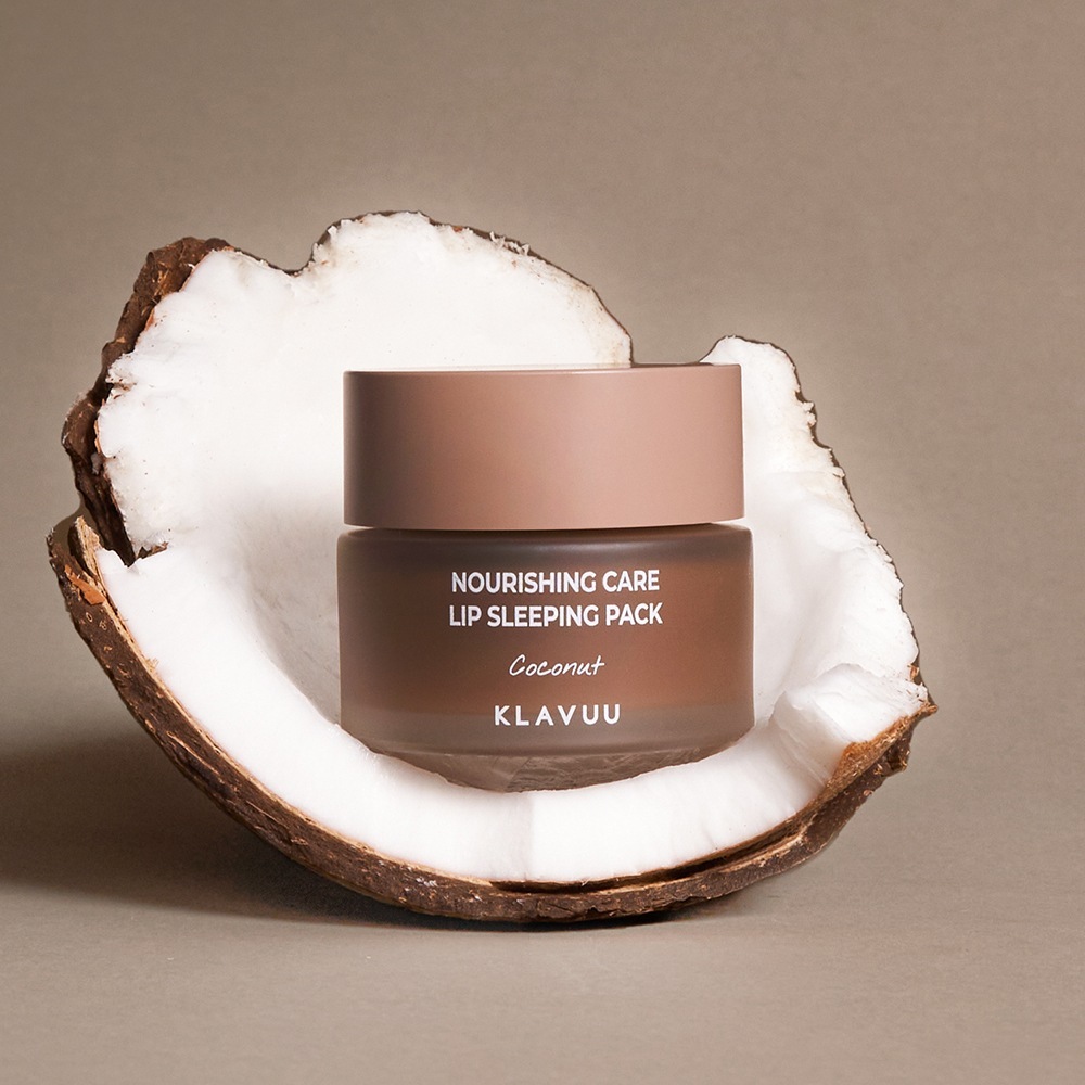 KLAVUU lūpų kaukė, maitinamoji miego kaukė su kokosu – 20 g