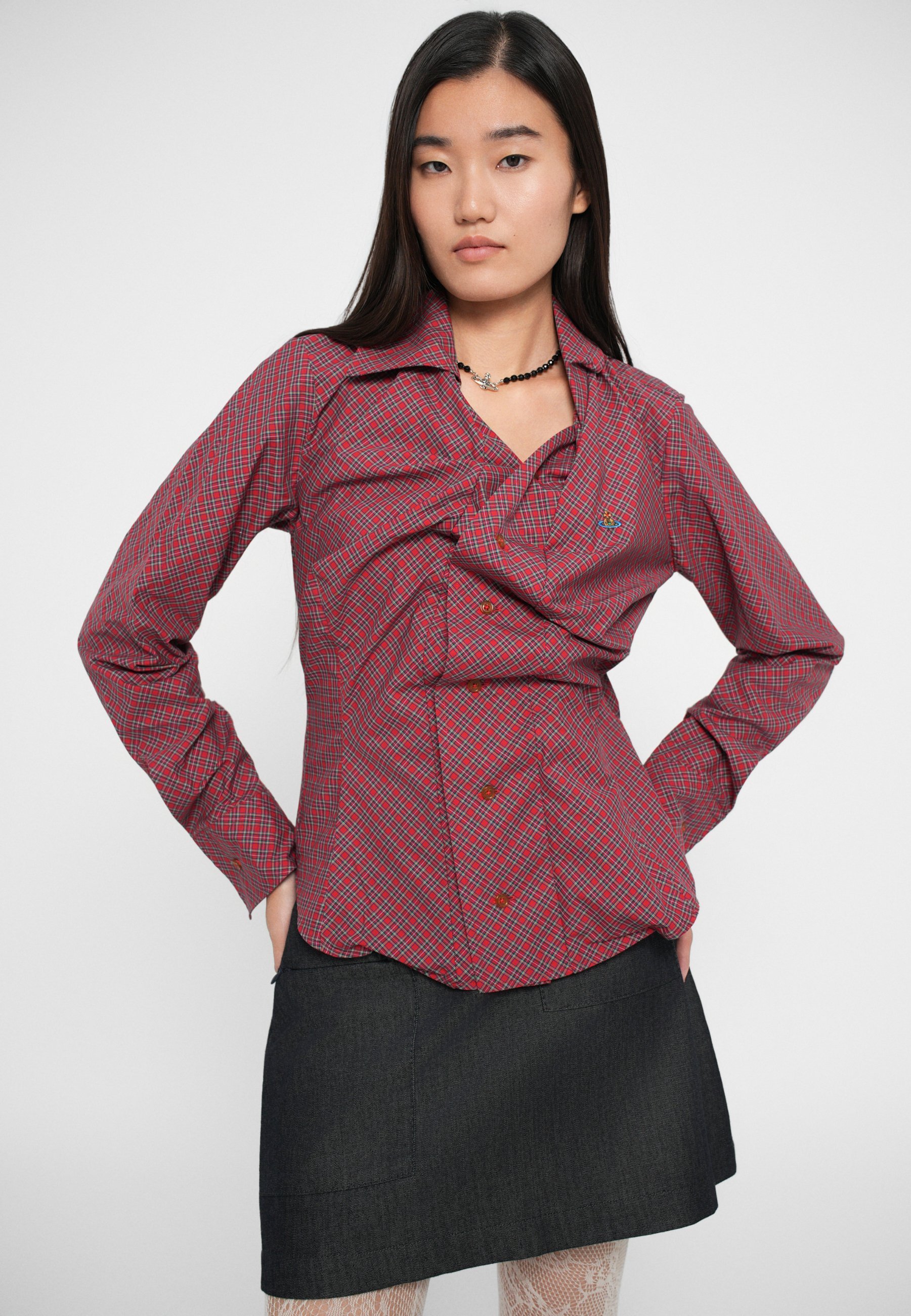 Vivienne Westwood DRUNKEN SHIRT - Blouse met knoopsluiting - rood