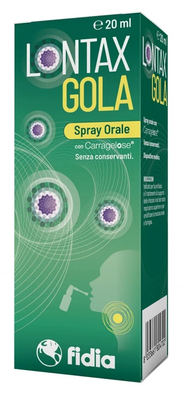 FIDIA Lontax spray oral para la garganta 20 ml Complemento alimenticio