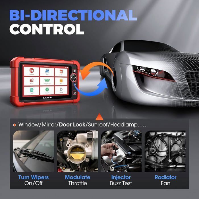 Escáner OBD2 LAUNCH X431 CRP919X Herramienta de diagnóstico automotriz bidireccional en francés