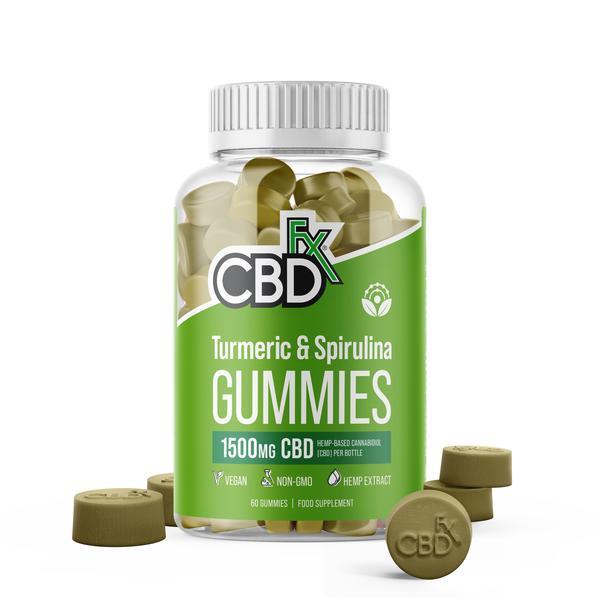 CBDfx Kurkuma és Spirulina CBD gumicukor X60 1500mg | Egészség | Superdrug