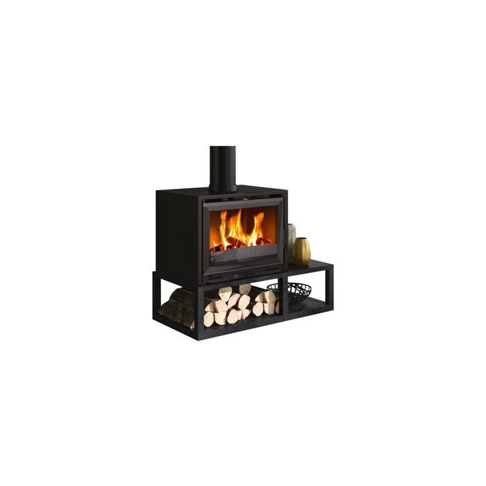 Poêle à Bois - GODIN - Tobias - 7 kW - Rdt 76,53% - Bûches 50 cm